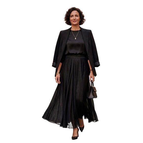 forte_forte Dresses & Skirts - Forte Forte Voile Long Maxi Skirt in Black 0 XS